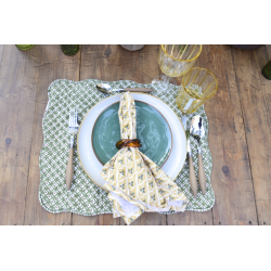 Set 2 manteles individuales reversibles Green-yellow