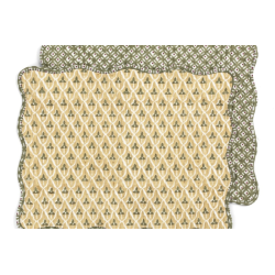 Set 2 manteles individuales reversibles Green-yellow