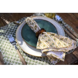 Set4 servilletas green-yellow