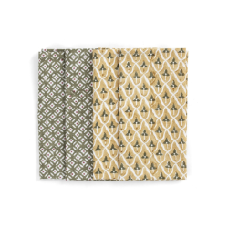 Set4 servilletas green-yellow