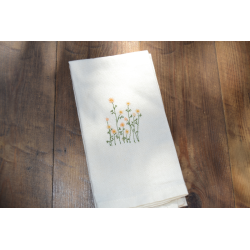 Servilleta floral yellow