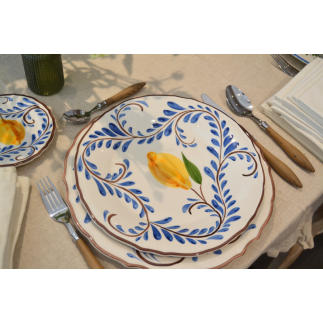 Plato llano limone