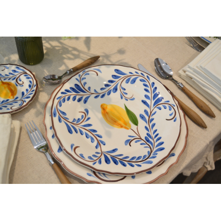 Plato llano limone