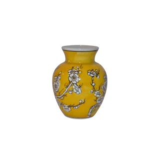 Jarrón porcelana amarillo S