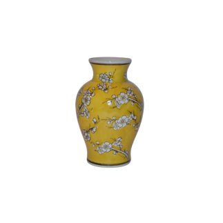 Jarrón porcelana amarillo M