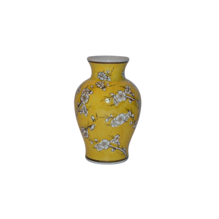 Jarrón porcelana amarillo M