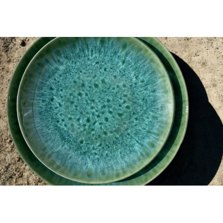 Plato llano aqua