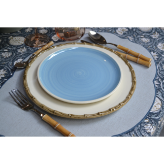 Mantel individual resinado blue