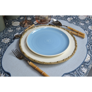 Mantel individual resinado blue