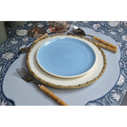 Mantel individual resinado blue