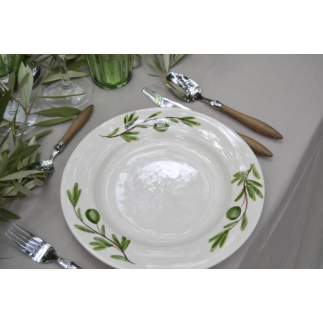 Plato llano olive
