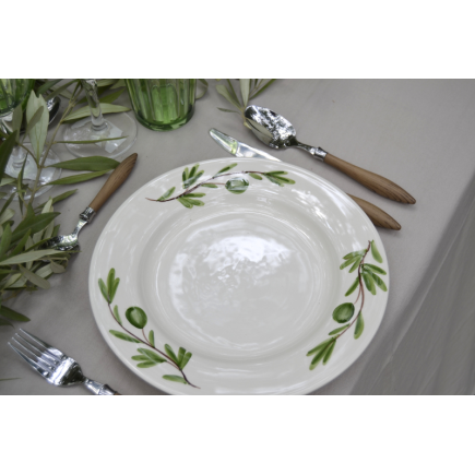 Plato llano olive