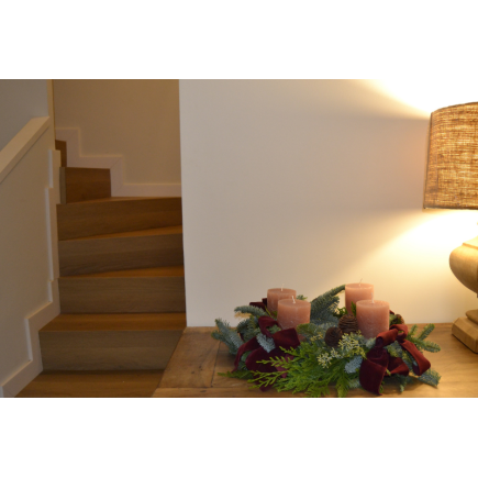 Corona de adviento vela arena