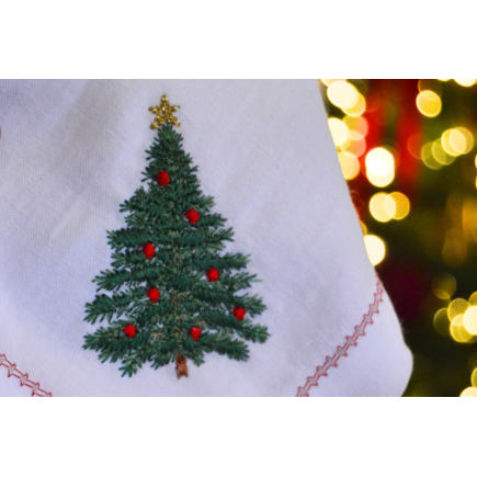 Servilleta arbol navidad