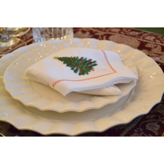 Servilleta arbol navidad