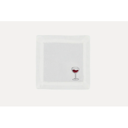 Servilleta cóctel copa de vino