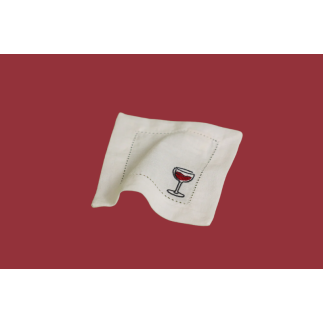 Servilleta cóctel copa de vino