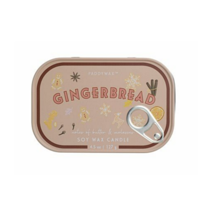 Lata vela aromática Vintage Galleta de Jengibre