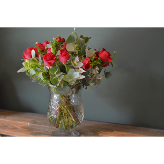 Copa cristal con ramo