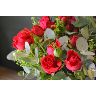 Copa cristal con ramo