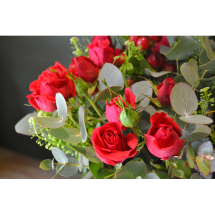 Copa cristal con ramo