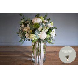 Ramo 12 peonias blancas