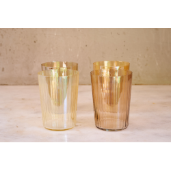 Set 4 vasos amber