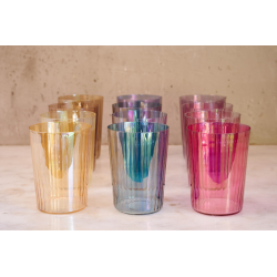 Set 4 vasos garnet