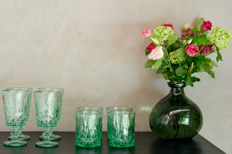 Set 4 vasos sorrento green