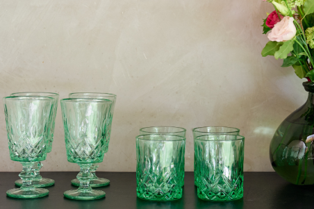 Set 4 vasos sorrento green