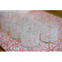 Set 6 vasos coral