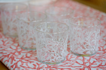 Set 6 vasos coral