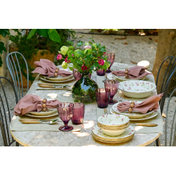 Vajilla flores - Plato de postre