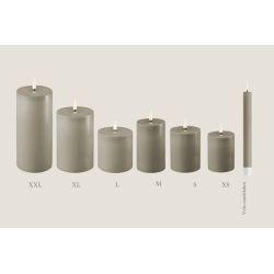 Velas led gris