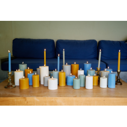 Velas led gris
