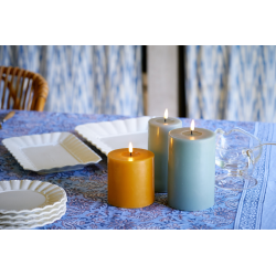 Velas led verde azulado