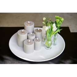 Velas led gris