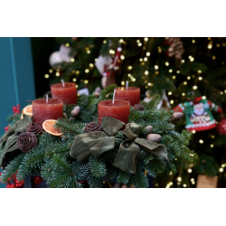 Corona de adviento dulce de leche