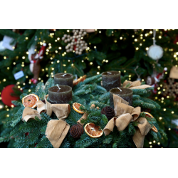 Corona de adviento vela verde