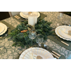 Centro de mesa navidad - Vela Blanca