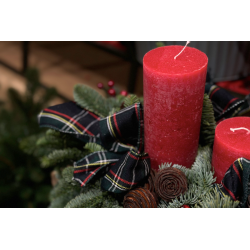 Centro de mesa navideño - vela roja Centro de mesa navideño - vela roja