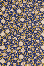 Mantel tangier blue ochre 170x270cm