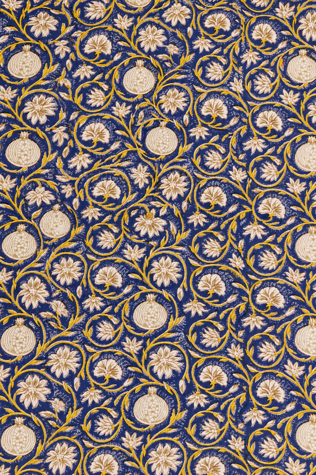 Mantel tangier blue ochre 170x270cm
